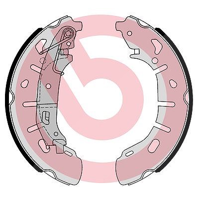 Brembo Bremsbackensatz [Hersteller-Nr. S59531] für Fiat, Opel, Vauxhall von BREMBO