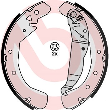 Brembo Bremsbackensatz [Hersteller-Nr. S59525] für Opel, Vauxhall von BREMBO