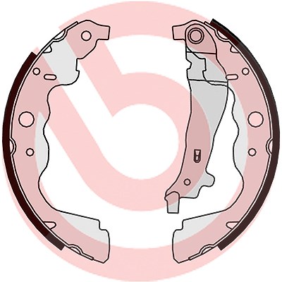 Brembo Bremsbackensatz Trommelbremse 230x43 [Hersteller-Nr. S68546] für Dacia, Lada, Mercedes-Benz, Renault von BREMBO