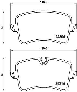 Brembo Bremsbelagsatz, Scheibenbremse [Hersteller-Nr. P85120] für Audi von BREMBO