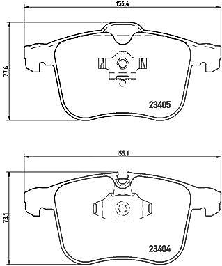 Brembo Bremsbelagsatz, Scheibenbremse [Hersteller-Nr. P59049] für Cadillac, Opel, Saab von BREMBO