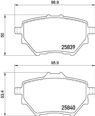 Brembo Bremsbeläge hinten (Satz) [Hersteller-Nr. P61122] für Citroën, Opel, Peugeot, Toyota, Vauxhall von BREMBO