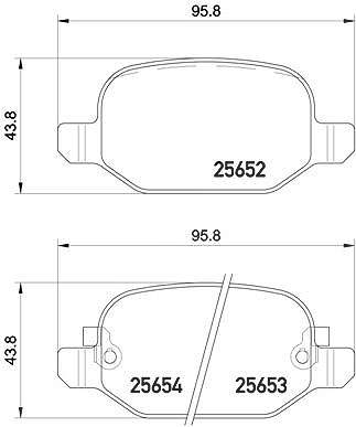 Brembo Bremsbelagsatz, Scheibenbremse [Hersteller-Nr. P23150] für Fiat von BREMBO
