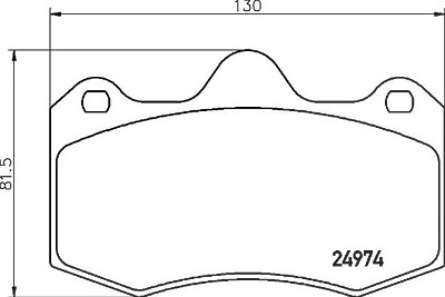 Brembo Bremsbelagsatz, Scheibenbremse [Hersteller-Nr. P85134] für Lotus, Seat von BREMBO