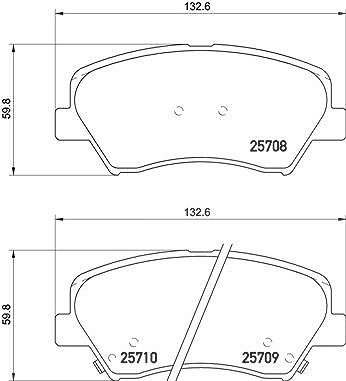 Brembo Bremsbelagsatz, Scheibenbremse [Hersteller-Nr. P30073] für Hyundai, Kia von BREMBO