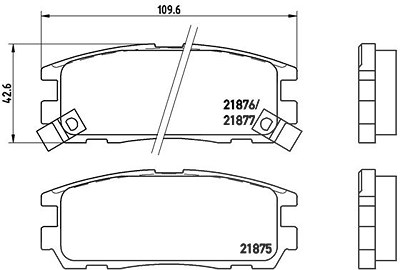 Brembo Bremsbelagsatz, Scheibenbremse [Hersteller-Nr. P59021] für Great Wall, Holden, Isuzu, Opel, Vauxhall von BREMBO
