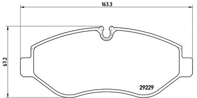 Brembo Bremsbelagsatz, Scheibenbremse [Hersteller-Nr. PA6026] für Iveco von BREMBO