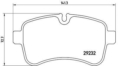 Brembo Bremsbelagsatz, Scheibenbremse [Hersteller-Nr. PA6027] für Iveco von BREMBO