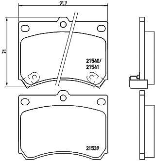 Brembo Bremsbelagsatz, Scheibenbremse [Hersteller-Nr. P49011] für Mazda von BREMBO