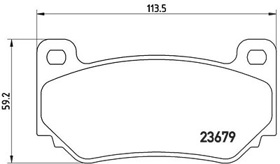 Brembo Bremsbelagsatz, Scheibenbremse [Hersteller-Nr. P52018] für Caterham, Mg von BREMBO