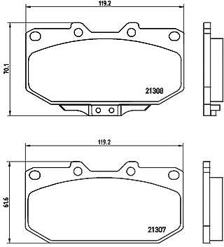 Brembo Bremsbelagsatz, Scheibenbremse [Hersteller-Nr. P56025] für Nissan, Subaru von BREMBO