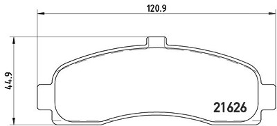 Brembo Bremsbelagsatz, Scheibenbremse [Hersteller-Nr. P56031] für Nissan von BREMBO