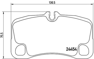 Brembo Bremsbelagsatz, Scheibenbremse [Hersteller-Nr. P65022] für Porsche von BREMBO