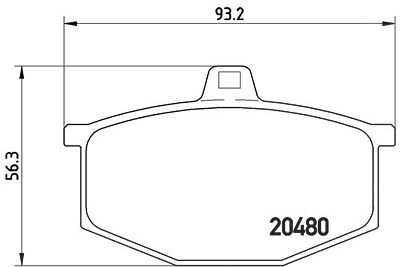 Brembo Bremsbelagsatz, Scheibenbremse [Hersteller-Nr. P68005] für Renault von BREMBO