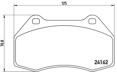 Brembo Bremsbelagsatz, Scheibenbremse [Hersteller-Nr. P68036] für Alpine, Renault von BREMBO