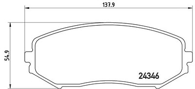 Brembo Bremsbelagsatz, Scheibenbremse [Hersteller-Nr. P79018] für Suzuki von BREMBO