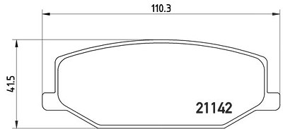Brembo Bremsbelagsatz, Scheibenbremse [Hersteller-Nr. P79001] für Suzuki von BREMBO