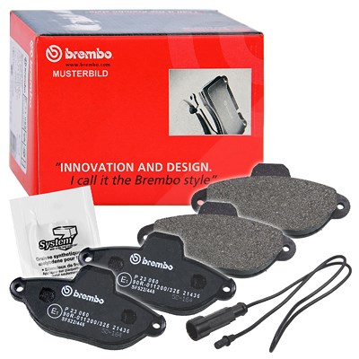 Brembo Bremsbelagsatz Vorderachse [Hersteller-Nr. P85038] für Audi von BREMBO