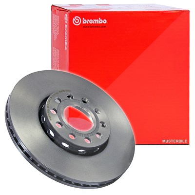 Brembo Bremsscheibe Coated Disc Hinten Belüftet [Hersteller-Nr. 09.9908.21] für Audi, VW von BREMBO