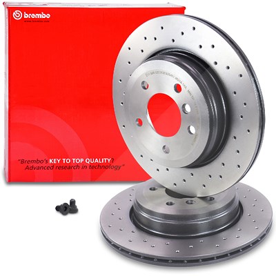 Brembo Bremsscheibe Hinterachse Belüftet [Hersteller-Nr. 09.9425.1X] für BMW von BREMBO