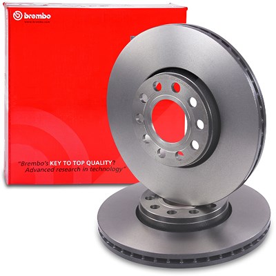 Brembo Bremsscheibe belüftet vorne [Hersteller-Nr. 09.A428.11] für Skoda, VW von BREMBO