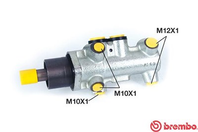 Brembo Hauptbremszylinder [Hersteller-Nr. M68009] für Nissan, Opel, Renault, Vauxhall von BREMBO