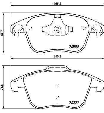 Brembo Bremsbelagsatz, Scheibenbremse [Hersteller-Nr. P61117X] für Citroën, Ds, Peugeot von BREMBO
