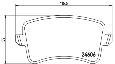 Brembo Bremsbelagsatz, Scheibenbremse [Hersteller-Nr. P85099X] für Audi von BREMBO