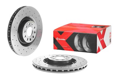 Brembo 1x Bremsscheibe [Hersteller-Nr. 09.C892.1X] für Audi, Seat, Skoda, VW von BREMBO