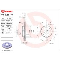 Bremsscheibe BREMBO 9528511 vorne, belüftet, 1 Stück Bremsscheibe BREMBO 9528511 vorne, belüftet, 1 Stück von Brembo