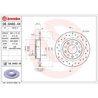 Bremsscheibe BREMBO XTRA LINE BREMBO 08.9460.4X, 1 Stück von Brembo