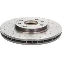 Bremsscheibe BREMBO 0986011X vorne, gelocht, belüftet, perforiert, 1 Stück Bremsscheibe BREMBO 0986011X vorne, gelocht, belüftet, perforiert, 1 Stück von Brembo