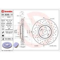 Bremsscheibe BREMBO XTRA LINE BREMBO 09.B269.1X, 1 Stück Bremsscheibe BREMBO XTRA LINE BREMBO 09.B269.1X, 1 Stück von Brembo