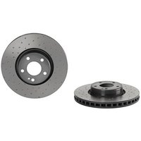 Bremsscheibe BREMBO 09D52723 vorne, belüftet, hochkarbonisiert, 1 Stück von Brembo