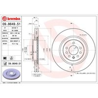 Bremsscheibe BREMBO 9864951 vorne, belüftet, hochkarbonisiert, 1 Stück Bremsscheibe BREMBO 9864951 vorne, belüftet, hochkarbonisiert, 1 Stück von Brembo