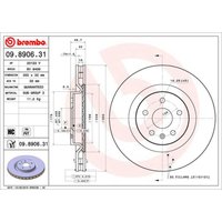Bremsscheibe BREMBO 9890631 vorne, belüftet, hochkarbonisiert, 1 Stück Bremsscheibe BREMBO 9890631 vorne, belüftet, hochkarbonisiert, 1 Stück von Brembo