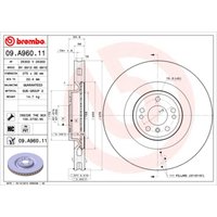 Bremsscheibe BREMBO 09A96011 vorne, belüftet, hochkarbonisiert, 1 Stück Bremsscheibe BREMBO 09A96011 vorne, belüftet, hochkarbonisiert, 1 Stück von Brembo