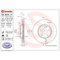 Bremsscheibe BREMBO 09B34441 vorne, belüftet, hochkarbonisiert, 1 Stück Bremsscheibe BREMBO 09B34441 vorne, belüftet, hochkarbonisiert, 1 Stück von Brembo