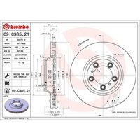 Bremsscheibe BREMBO 09C98521 vorne, belüftet, hochkarbonisiert, 1 Stück Bremsscheibe BREMBO 09C98521 vorne, belüftet, hochkarbonisiert, 1 Stück von Brembo