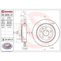 Bremsscheibe BREMBO 09N23521 hinten, belüftet, 1 Stück Bremsscheibe BREMBO 09N23521 hinten, belüftet, 1 Stück von Brembo
