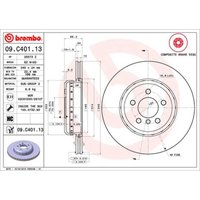 Bremsscheibe BREMBO 09C40113 hinten, belüftet, hochkarbonisiert, 1 Stück Bremsscheibe BREMBO 09C40113 hinten, belüftet, hochkarbonisiert, 1 Stück von Brembo