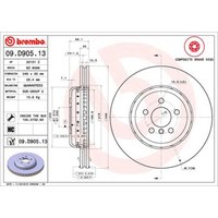 Bremsscheibe BREMBO 09D90513 vorne, belüftet, hochkarbonisiert, 1 Stück Bremsscheibe BREMBO 09D90513 vorne, belüftet, hochkarbonisiert, 1 Stück von Brembo