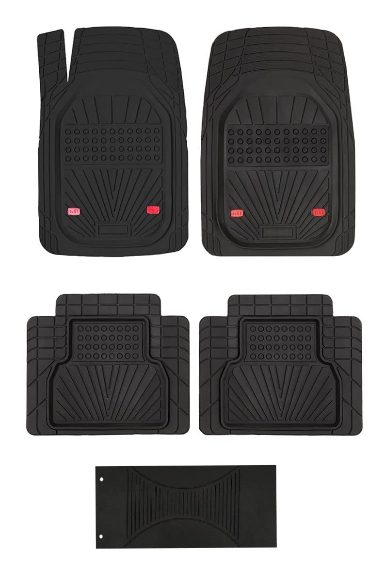 BREMER SITZBEZÜGE 5 teilig Ganzjahres-Bodenmatten Fußmatte Antirutschmatten aus Gummi passend für Audi A8 D5 PKW Auto, LKW, Bus, SUV oder Wohnmobil Wohnwagen zubehör von BREMER SITZBEZÜGE
