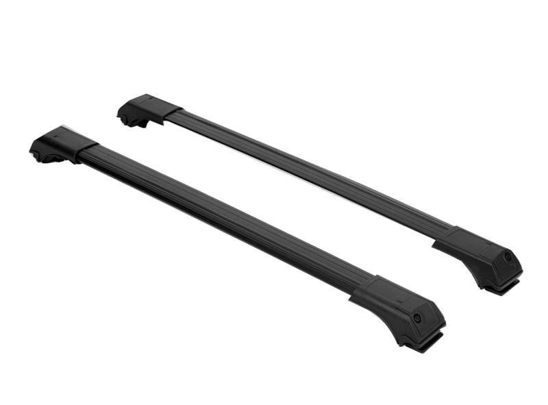 BREMER SITZBEZÜGE Dachträger Dachgepäckträger Querträger kompatibel mit Dachreling für Suzuki SX4 S-Cross ab 2013 in Schwarz V1 von BREMER SITZBEZÜGE