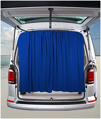 BREMER SITZBEZÜGE Heckklappe Flügeltür Kofferraumabdeckung Sonnenschutz Gardinen Vorhang kompatibel mit Toyota Proace 1 ab 2013-2016 in Blau von BREMER SITZBEZÜGE