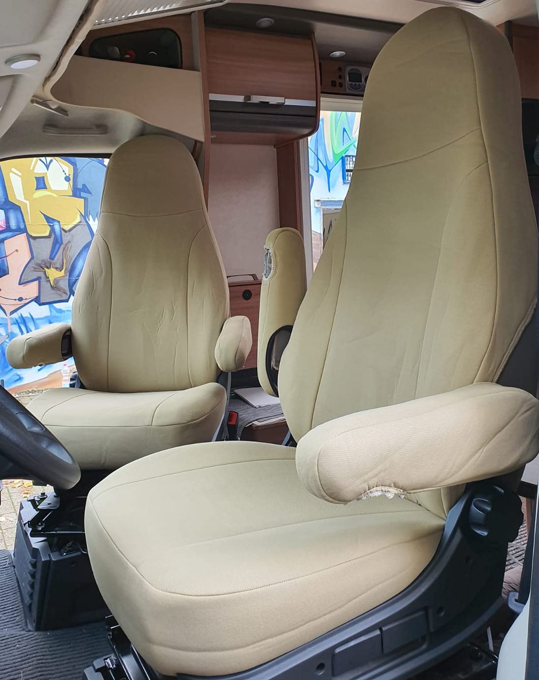 BREMER SITZBEZÜGE Maß Piloten Schonbezüge Sitzbezüge kompatibel mit Wohnmobil Camper Ducato Fahrer & Beifahrer 829 Schonbezug Set in Beige BREMER SITZBEZÜGE Maß Piloten Schonbezüge Sitzbezüge kompatibel mit Wohnmobil Camper Ducato Fahrer & Beifahrer 829 Schonbezug Set in Beige von BREMER SITZBEZÜGE