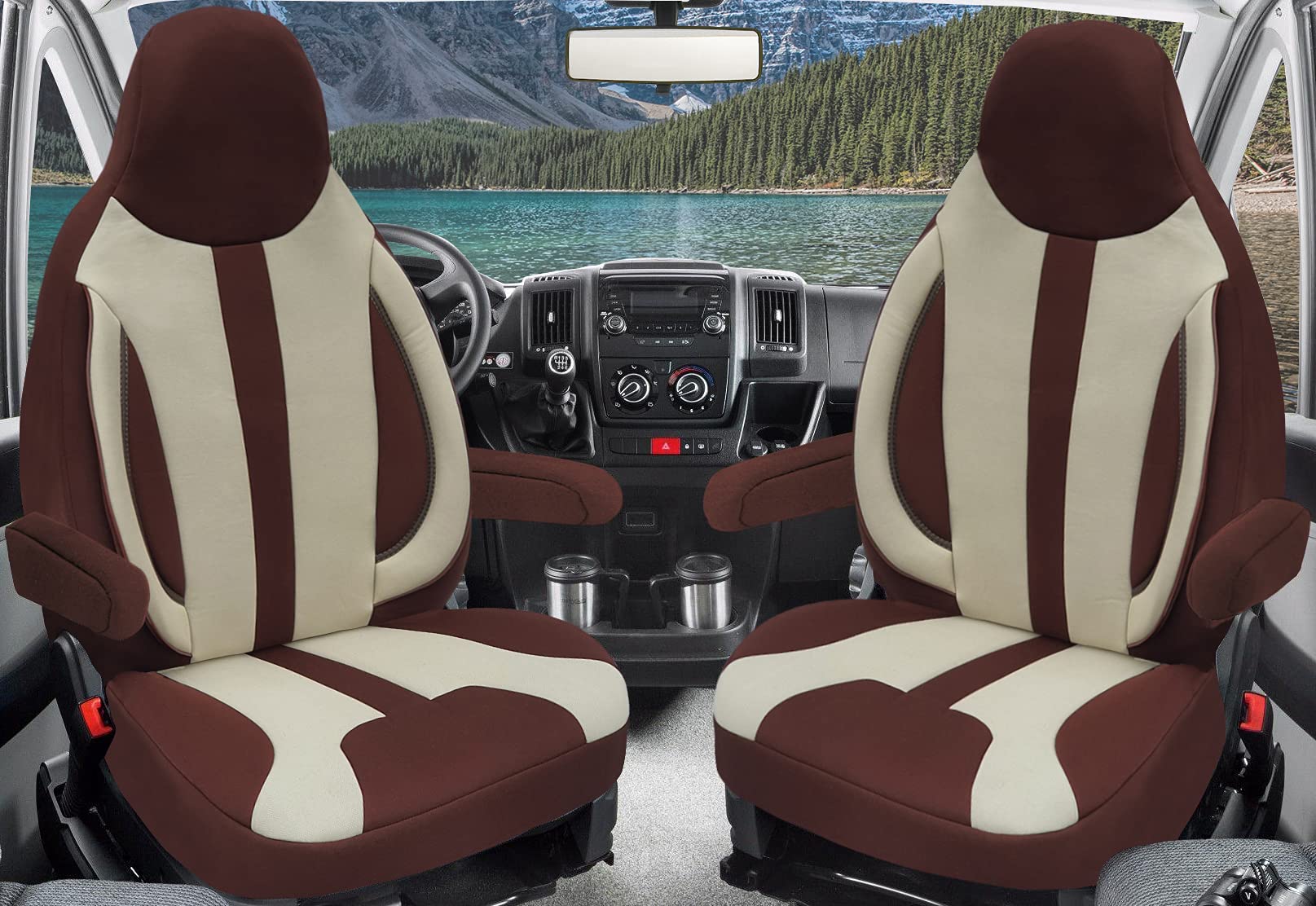 BREMER SITZBEZÜGE Maß Piloten Schonbezüge Sitzbezüge kompatibel mit Wohnmobil Ducato Weinsberg Adria Dethleffs Zubehör | 2er Schonbezug Set inkl. Armlehnen-Bezüge in Braun/Beige | WPL412 BREMER SITZBEZÜGE Maß Piloten Schonbezüge Sitzbezüge kompatibel mit Wohnmobil Ducato Weinsberg Adria Dethleffs Zubehör | 2er Schonbezug Set inkl. Armlehnen-Bezüge in Braun/Beige | WPL412 von BREMER SITZBEZÜGE