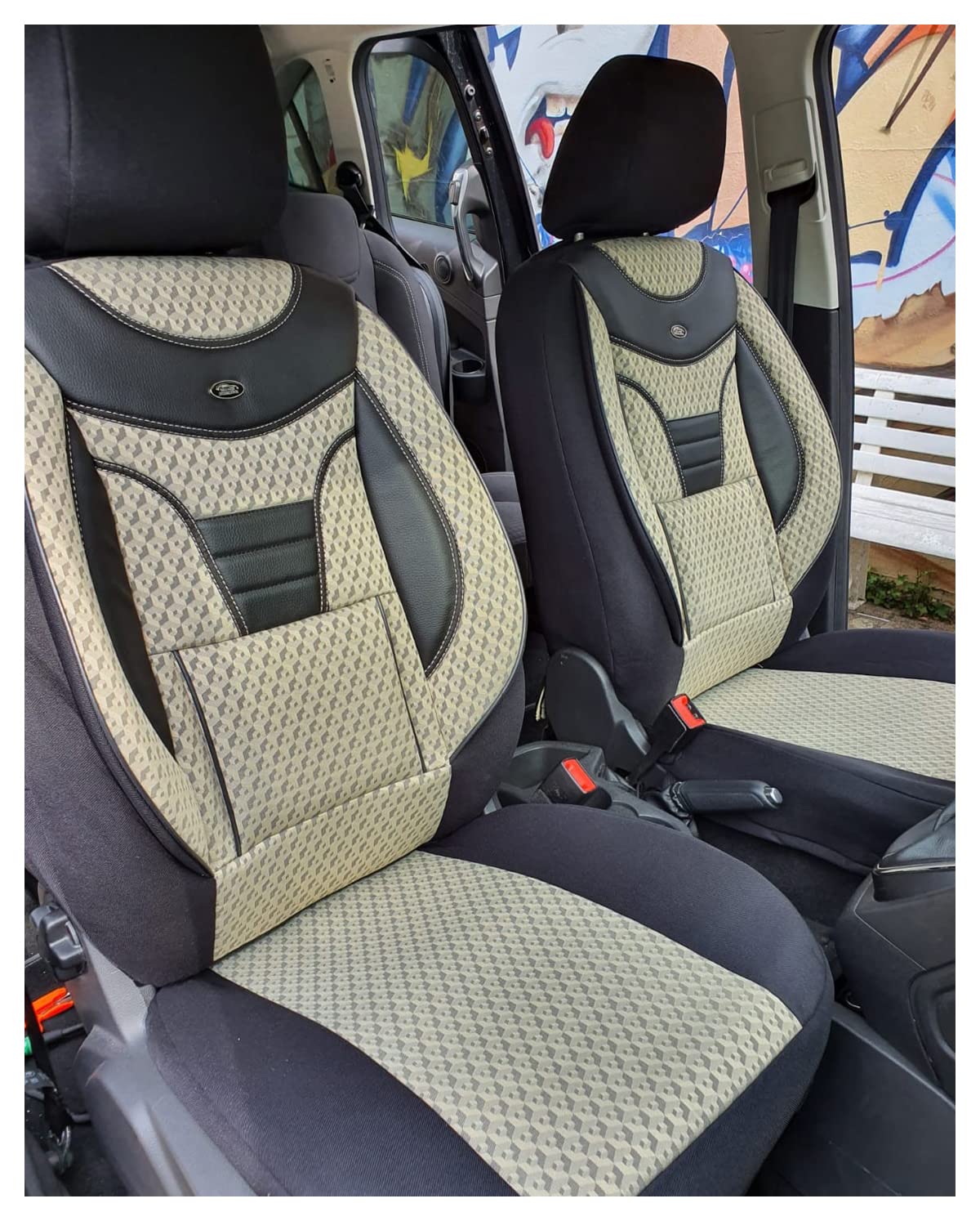 Maß Sitzbezüge für Auto Sitze kompatibel mit Nissan Primastar 2002-2016 Fahrer und Beifahrer Schonbezüge Sitzschoner Sitzbezug FB:902 (Beige/Schwarz) Maß Sitzbezüge für Auto Sitze kompatibel mit Nissan Primastar 2002-2016 Fahrer und Beifahrer Schonbezüge Sitzschoner Sitzbezug FB:902 (Beige/Schwarz) von BREMER SITZBEZÜGE