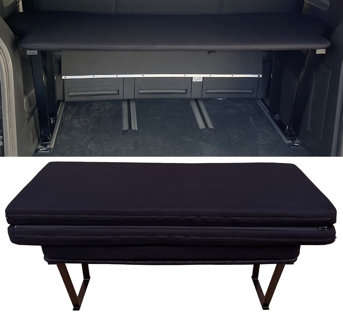 BREMER SITZBEZÜGE Multiflexboard kompatibel mit VW T5 T6 T6.1 Multivan Bettverlängerung Camper 2003-2021 Schlafauflage Höhe 51cm inkl. Konsolen & Klappmatratze Uni Schwarz BREMER SITZBEZÜGE Multiflexboard kompatibel mit VW T5 T6 T6.1 Multivan Bettverlängerung Camper 2003-2021 Schlafauflage Höhe 51cm inkl. Konsolen & Klappmatratze Uni Schwarz von BREMER SITZBEZÜGE