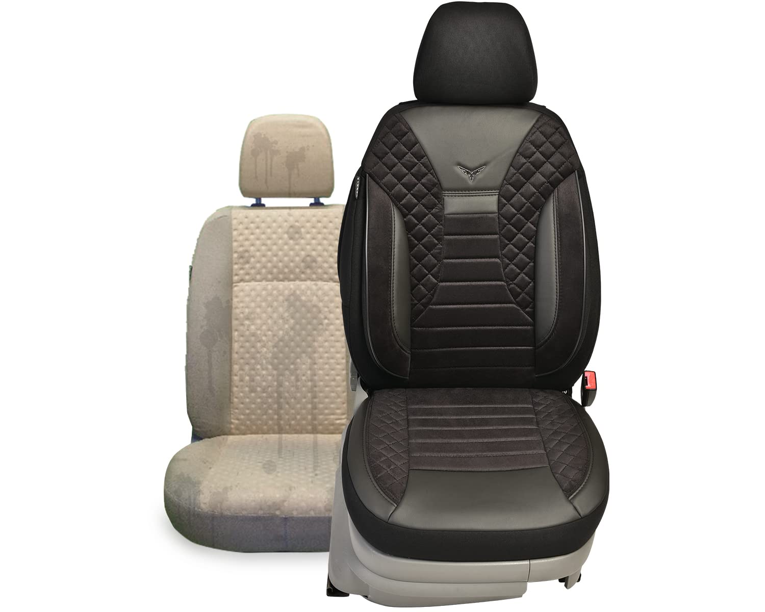 BREMER SITZBEZÜGE Maß Sitzbezüge kompatibel mit Volvo S60 Cross Country Fahrer & Beifahrer ab 2014 PS803 Schwarz von BREMER SITZBEZÜGE